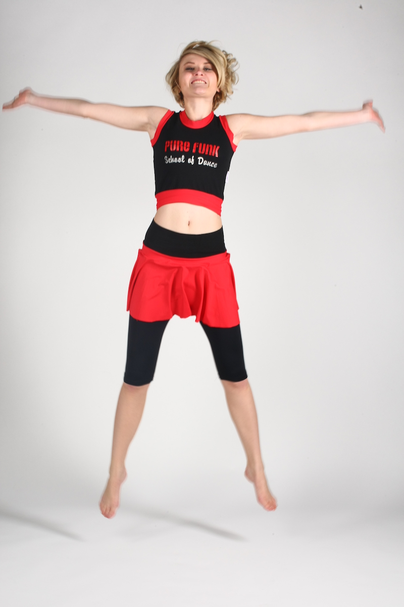 black & red made to order dance wear