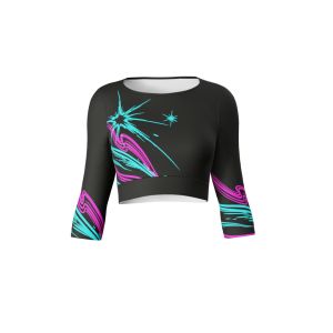 3/4 Sleeve Lycra Crop Top