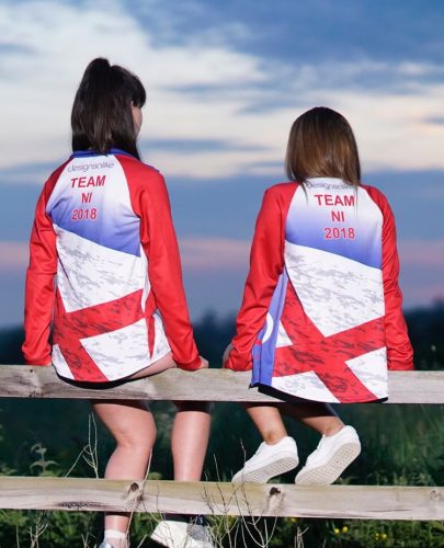 Sublimation tracksuits for Northern Ireland dance team